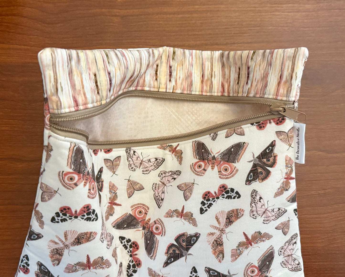 Fluttering Moths Regular project bag for cross stitch & embroidery