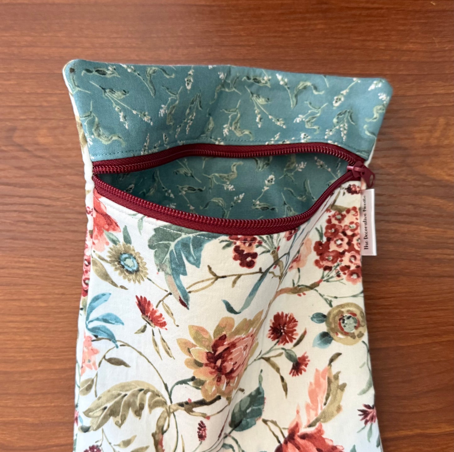 Season’s Study Floral Skinny project bag for cross stitch & embroidery