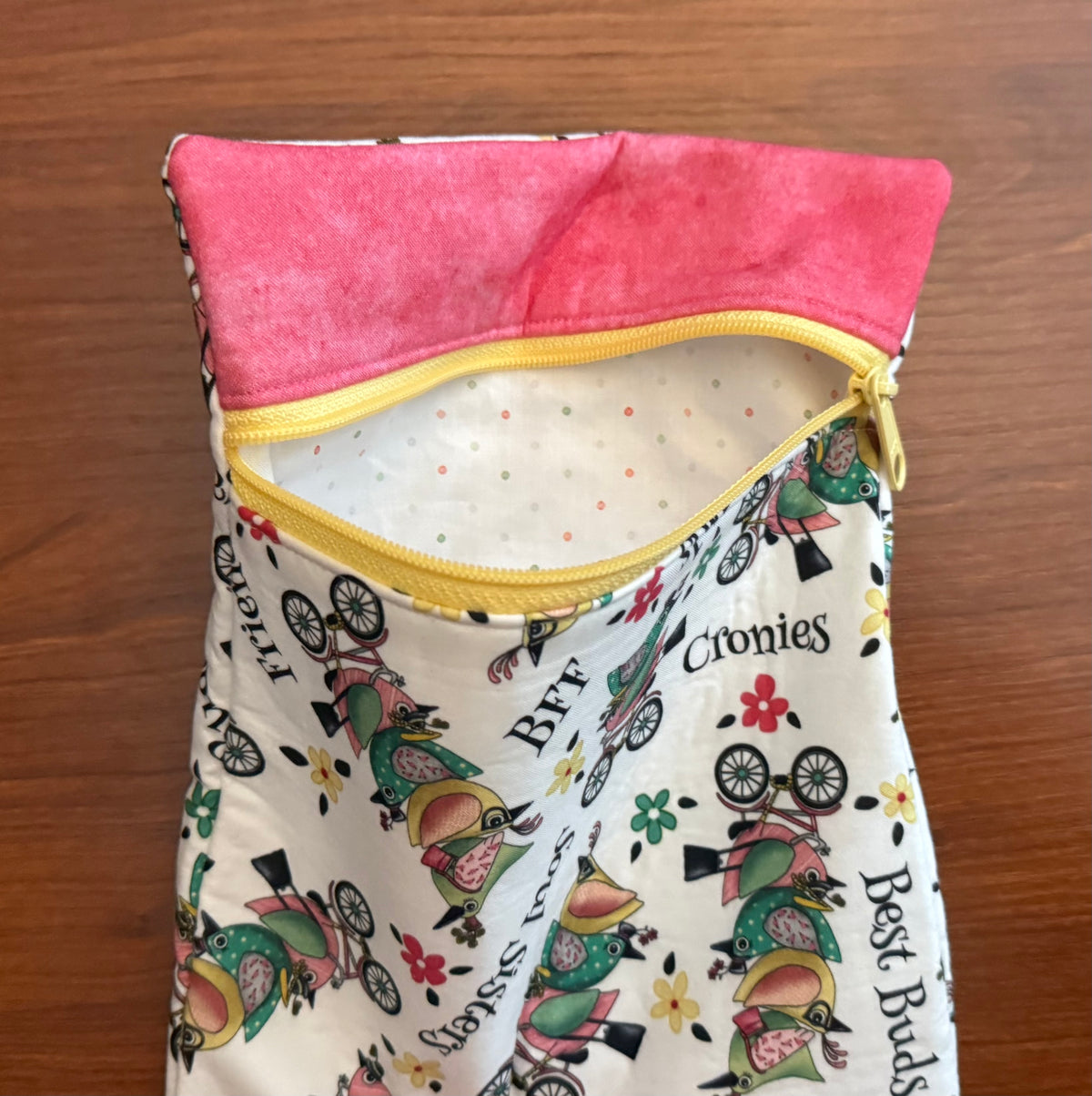 Life is Better with Friends Skinny project bag for cross stitch & embroidery