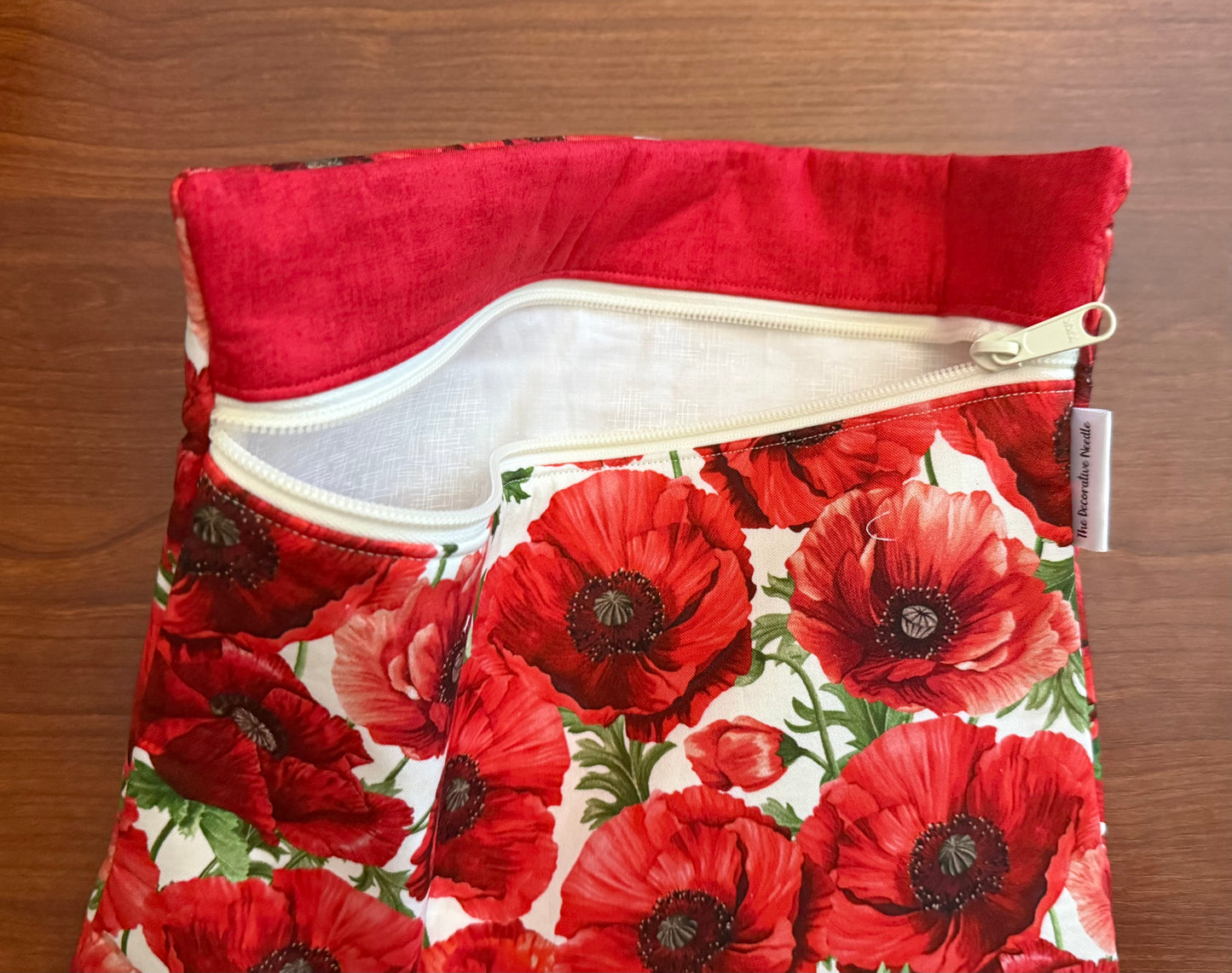 Poppy Passion Regular project bag for cross stitch & embroidery