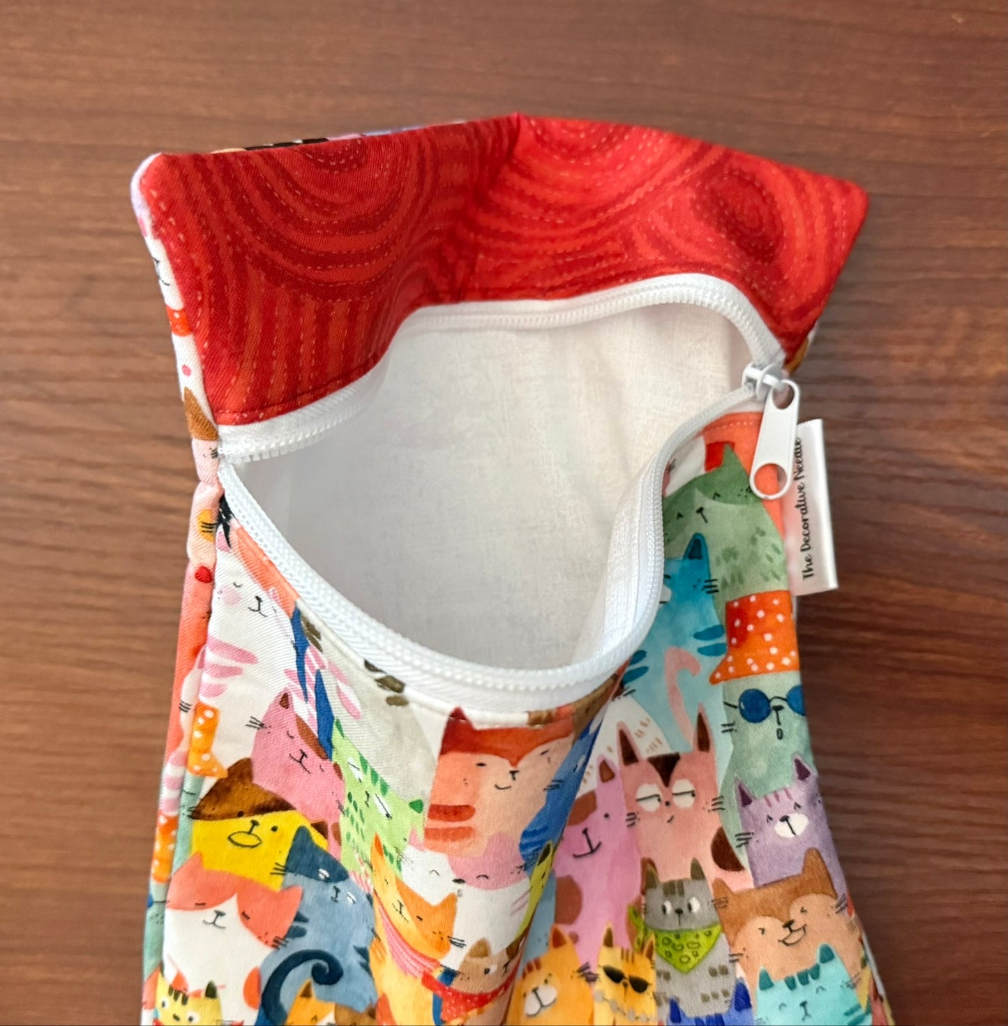 Skinny project bag - Cats Around Town