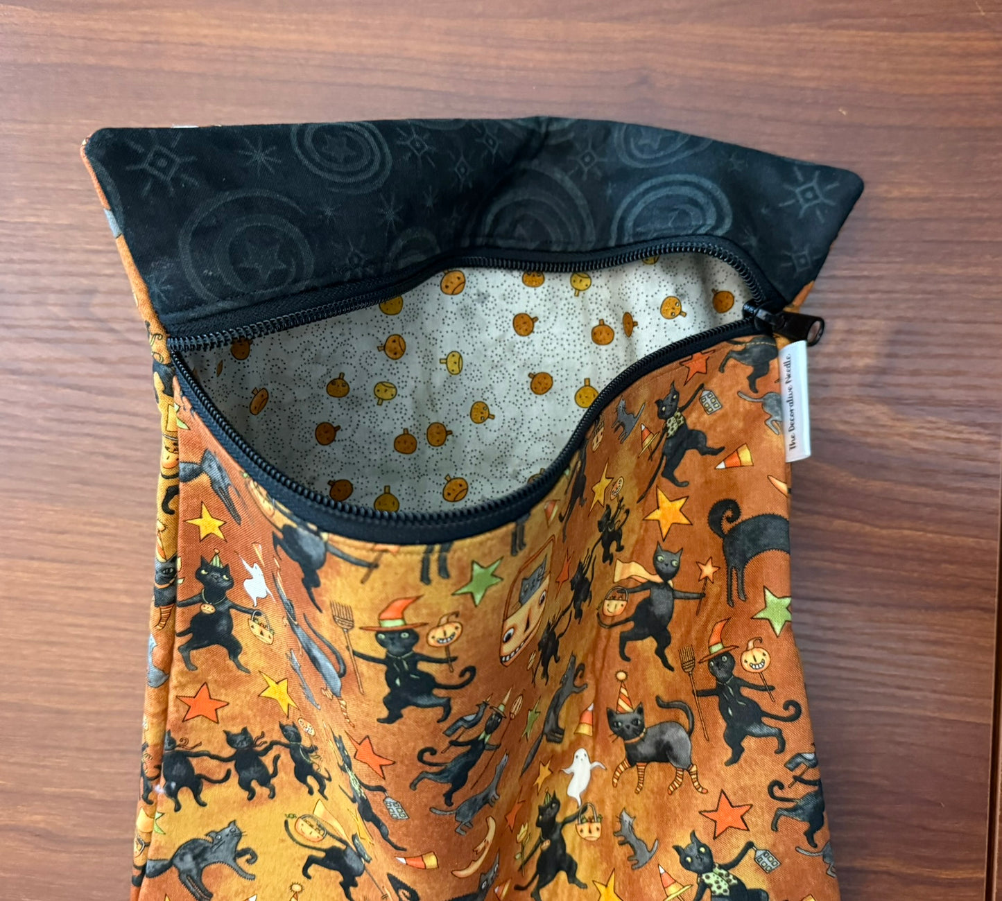 Large project bag - Spooky Cats by Teresa Kogut