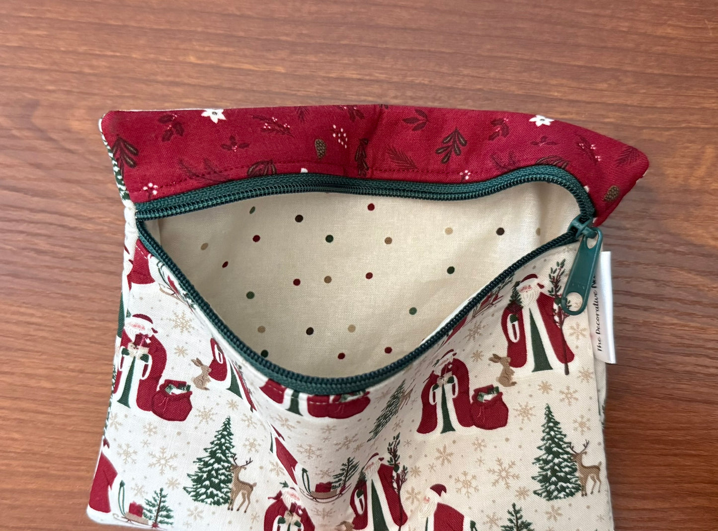 Christmas Time Santas Notions bag for cross stitch & embroidery