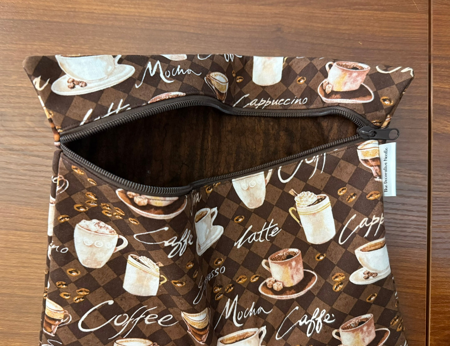 Regular project bag - Coffee print