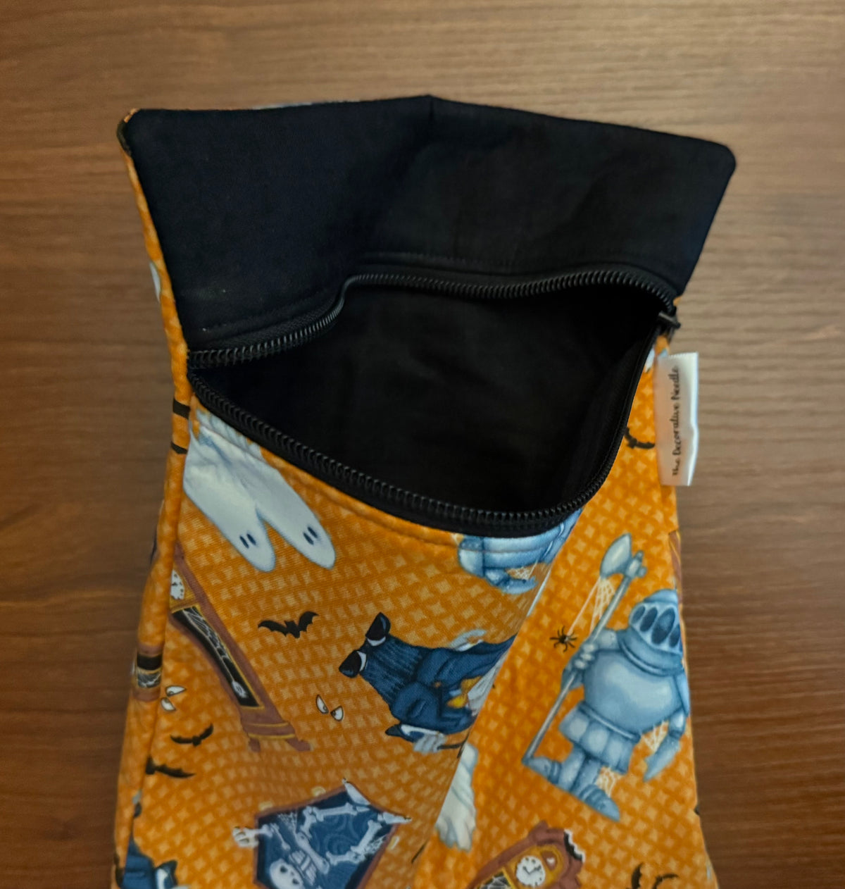 Halloween Characters Skinny project bag for cross stitch & embroidery