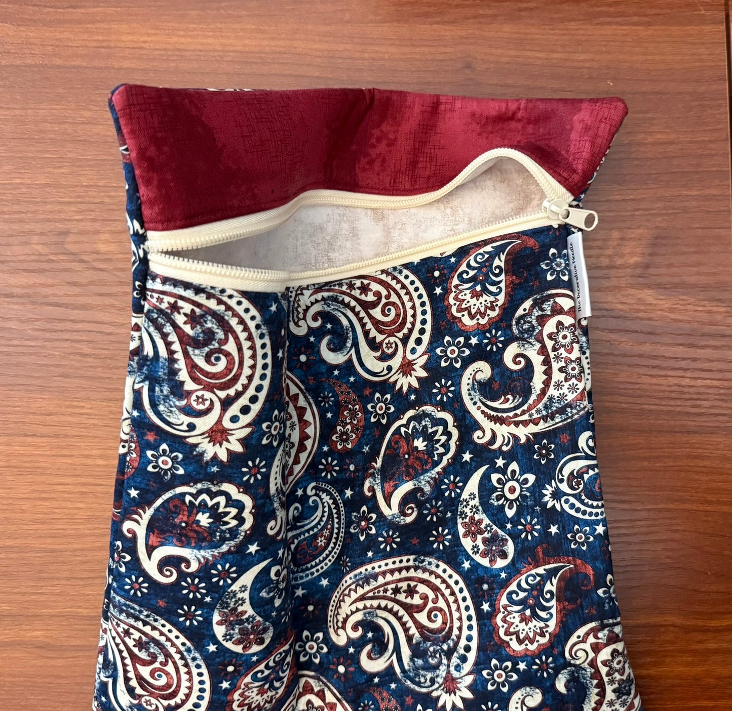 Large project bag - Patriotic Paisley