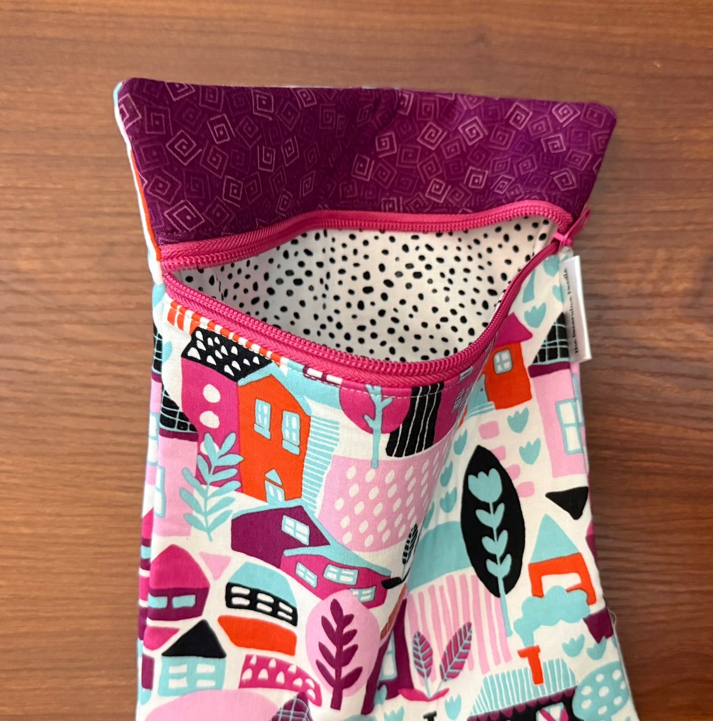 Skinny project bag - Bright Houses