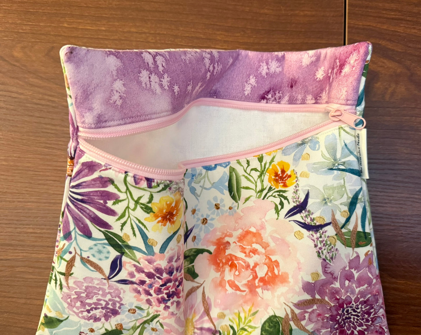 Regular project bag - Soulstice floral with purple