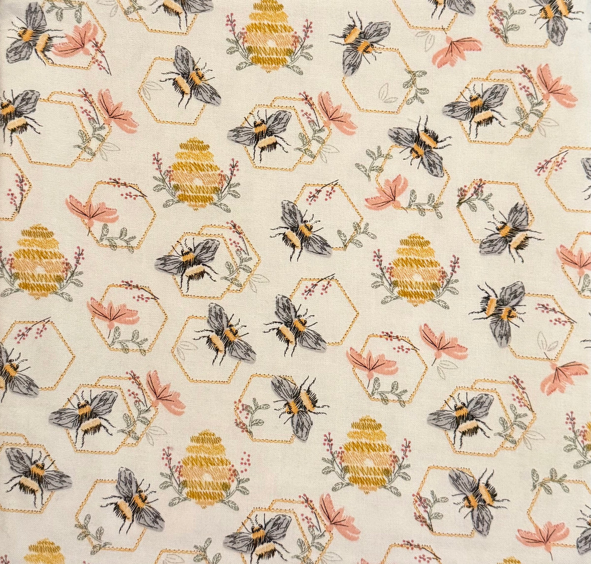Embroidered Bees
