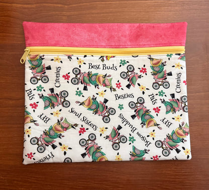 Life is Better with Friends Regular project bag for cross stitch & embroidery