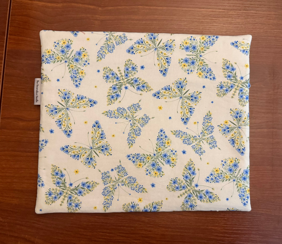 Floral Butterflies Regular project bag for cross stitch & embroidery