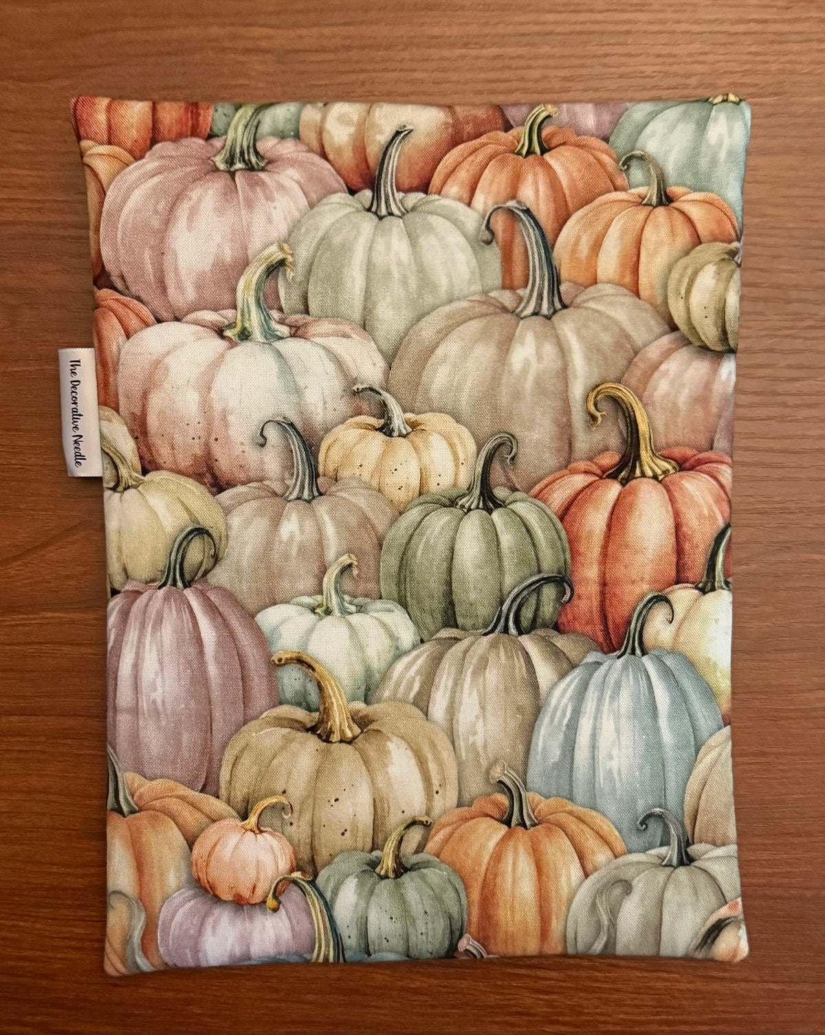 Colorful Pumpkins Skinny project bag for cross stitch & embroidery