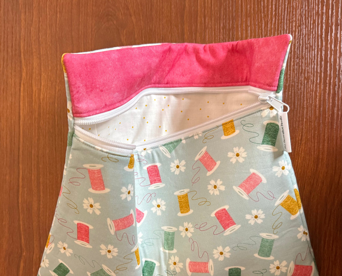 Bloom and Sew Spools Regular project bag for cross stitch and embroidery