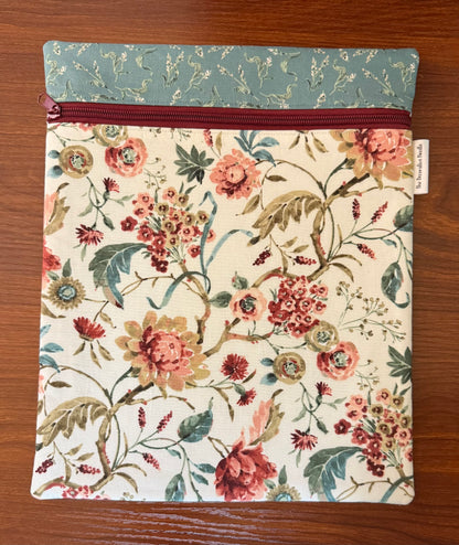 Season’s Study Floral Large project bag for cross stitch & embroidery