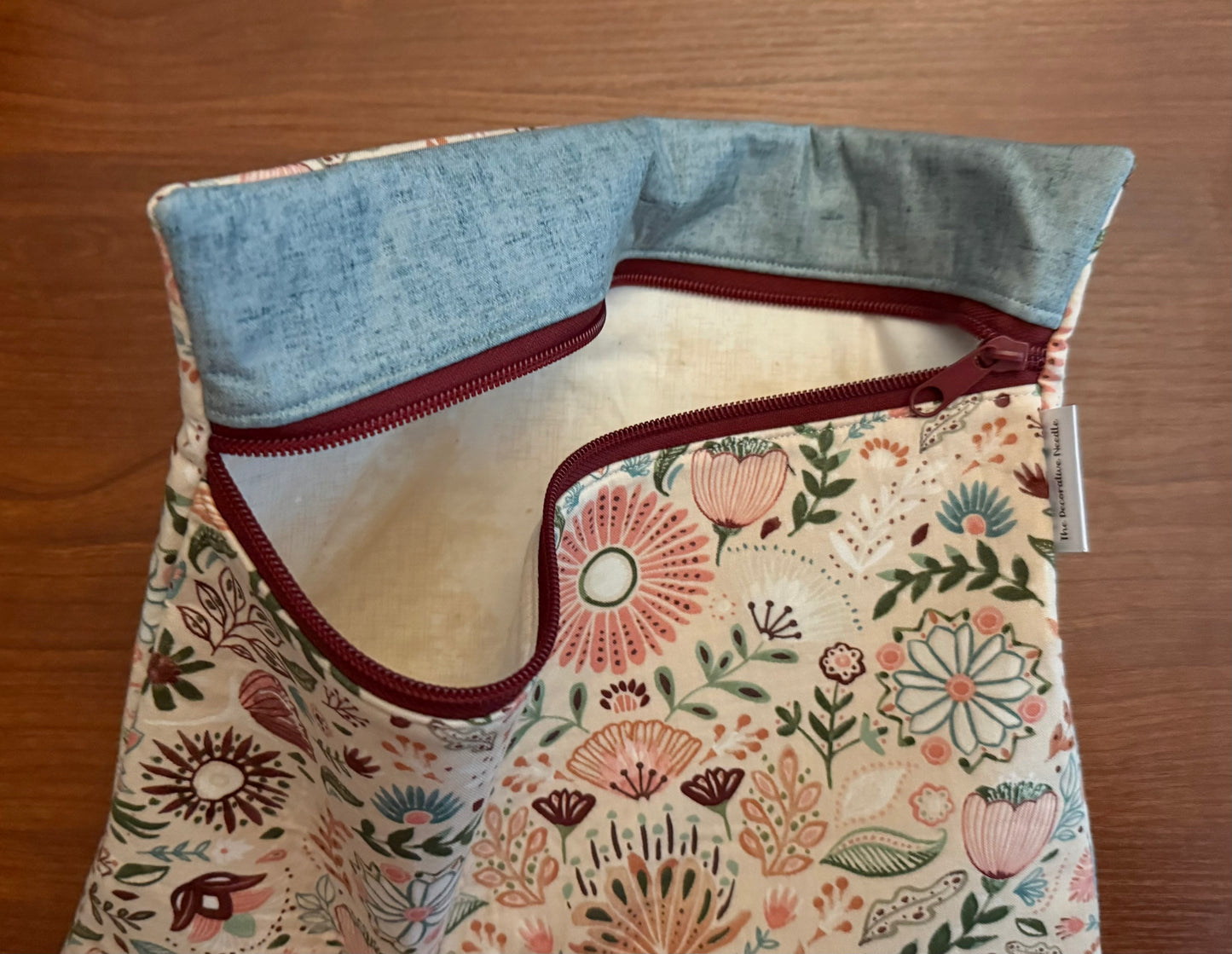 Floralscape Regular project bag for cross stitch & embroidery