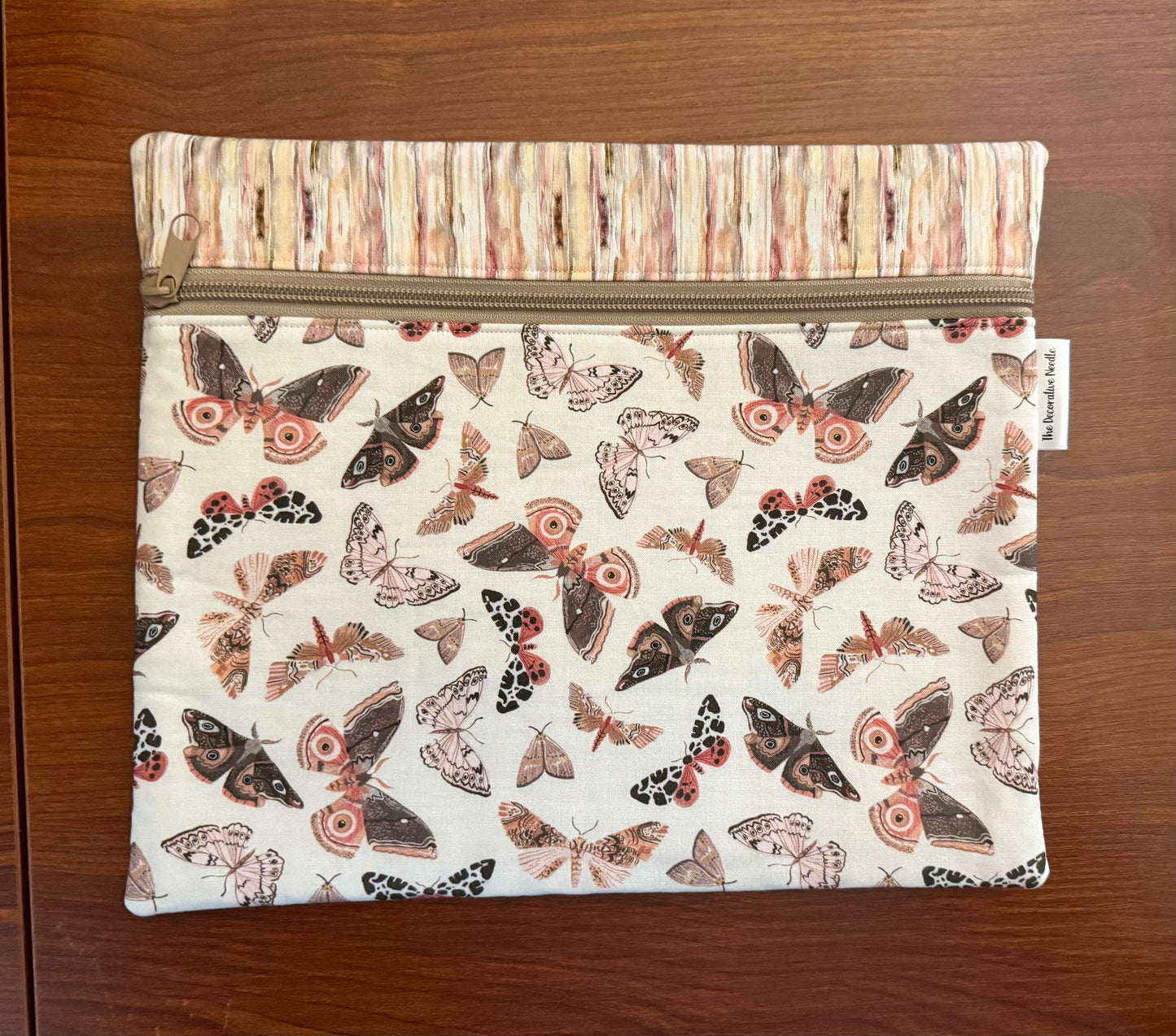 Fluttering Moths Regular project bag for cross stitch & embroidery