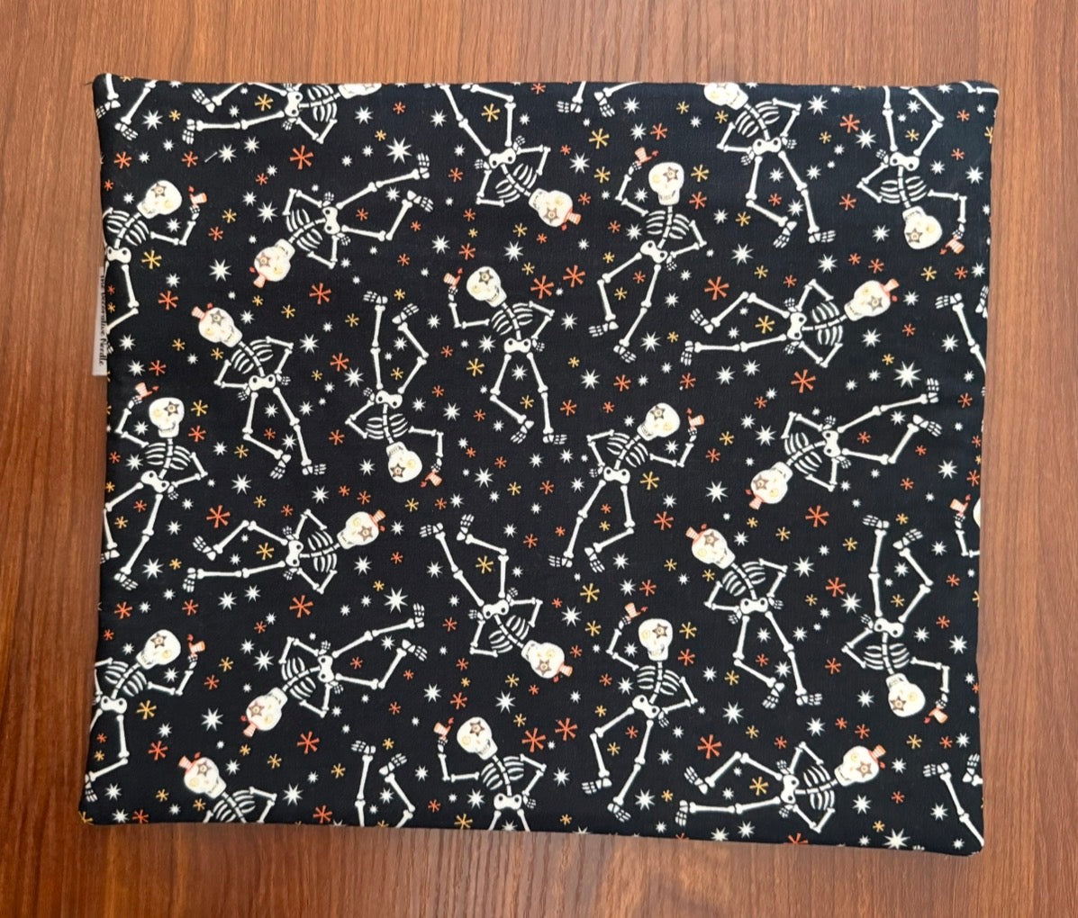 Glow-in-the- dark Skeletons Regular project bag for cross stitch & embroidery