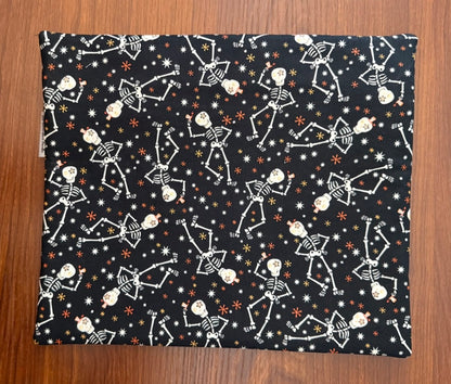 Glow-in-the- dark Skeletons Regular project bag for cross stitch & embroidery