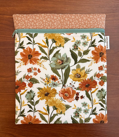 Worth Repeating Large floral project bag for cross stitch & embroidery