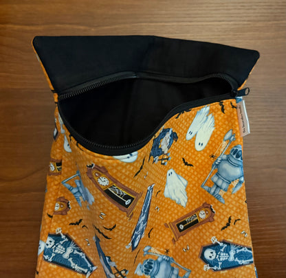 Halloween Characters Large project bag for cross stitch & embroidery