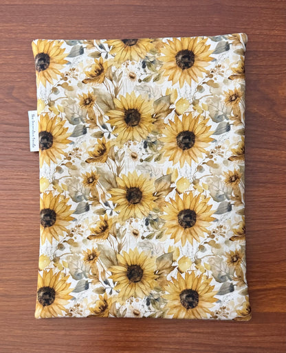 Evening on the Prairie Sunflower Skinny project bag for cross stitch & embroidery