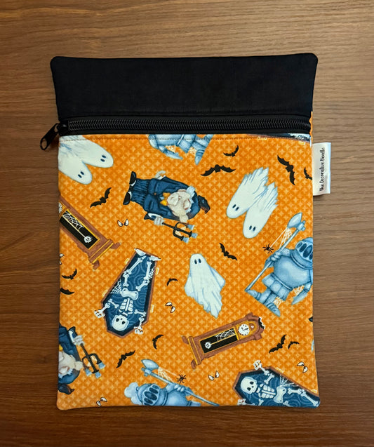 Halloween Characters Skinny project bag for cross stitch & embroidery