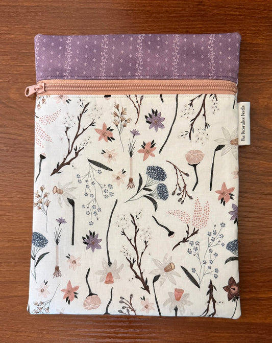 Scattered Floral Skinny project bag for cross stitch & embroidery