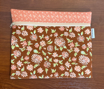 Cinnamon and Cream Regular project bag for cross stitch and embroidery