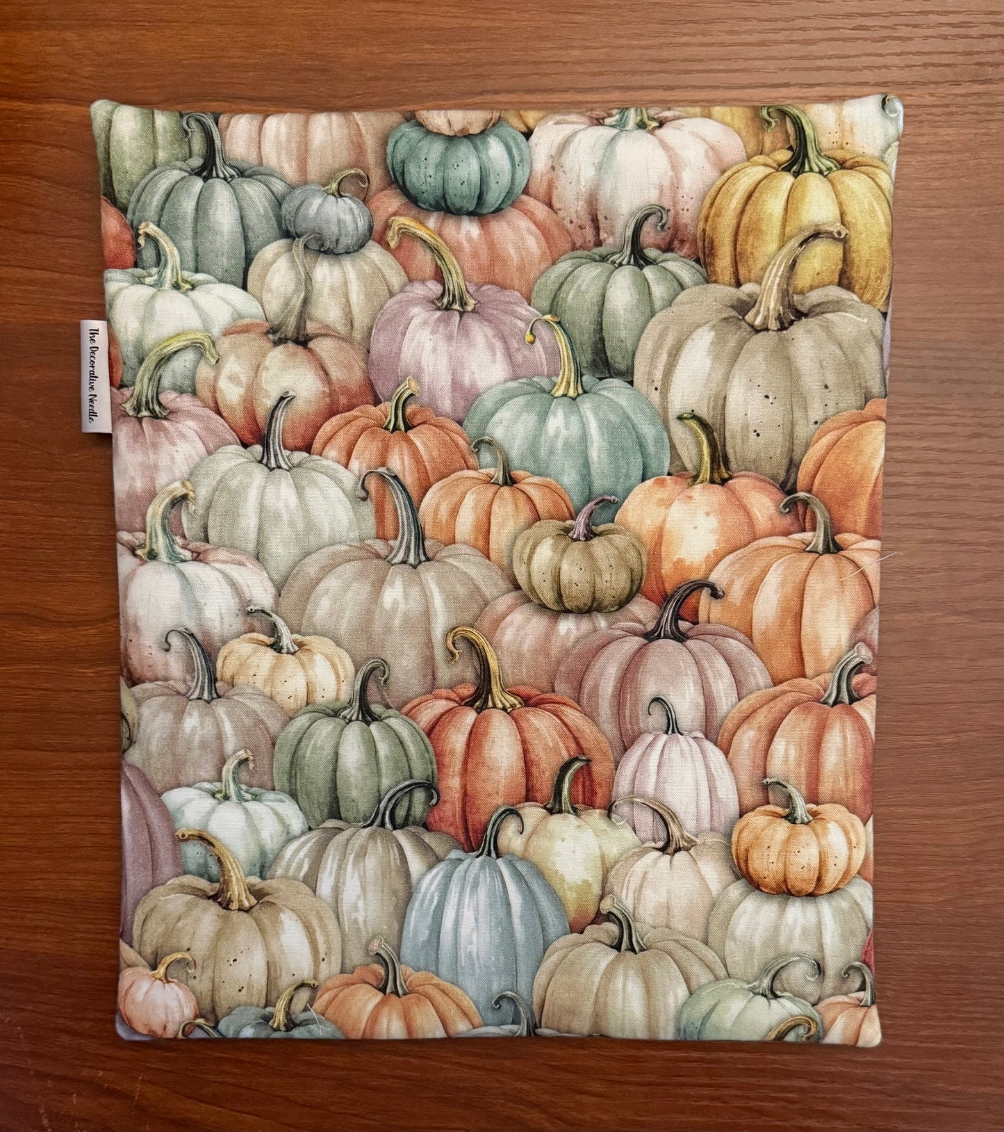 Colorful Pumpkins Large project bag for cross stitch & embroidery