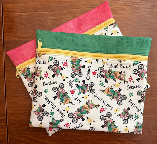 Life is Better with Friends Regular project bag for cross stitch & embroidery