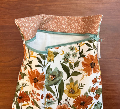 Worth Repeating Large floral project bag for cross stitch & embroidery