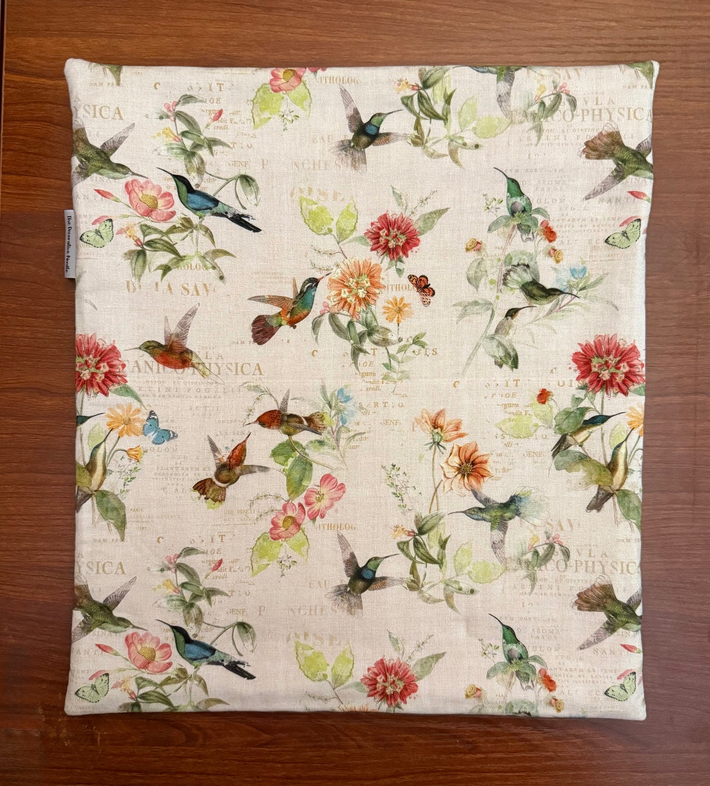 Hummingbird Days Tall project bag for cross stitch & embroidery