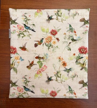 Hummingbird Days Tall project bag for cross stitch & embroidery