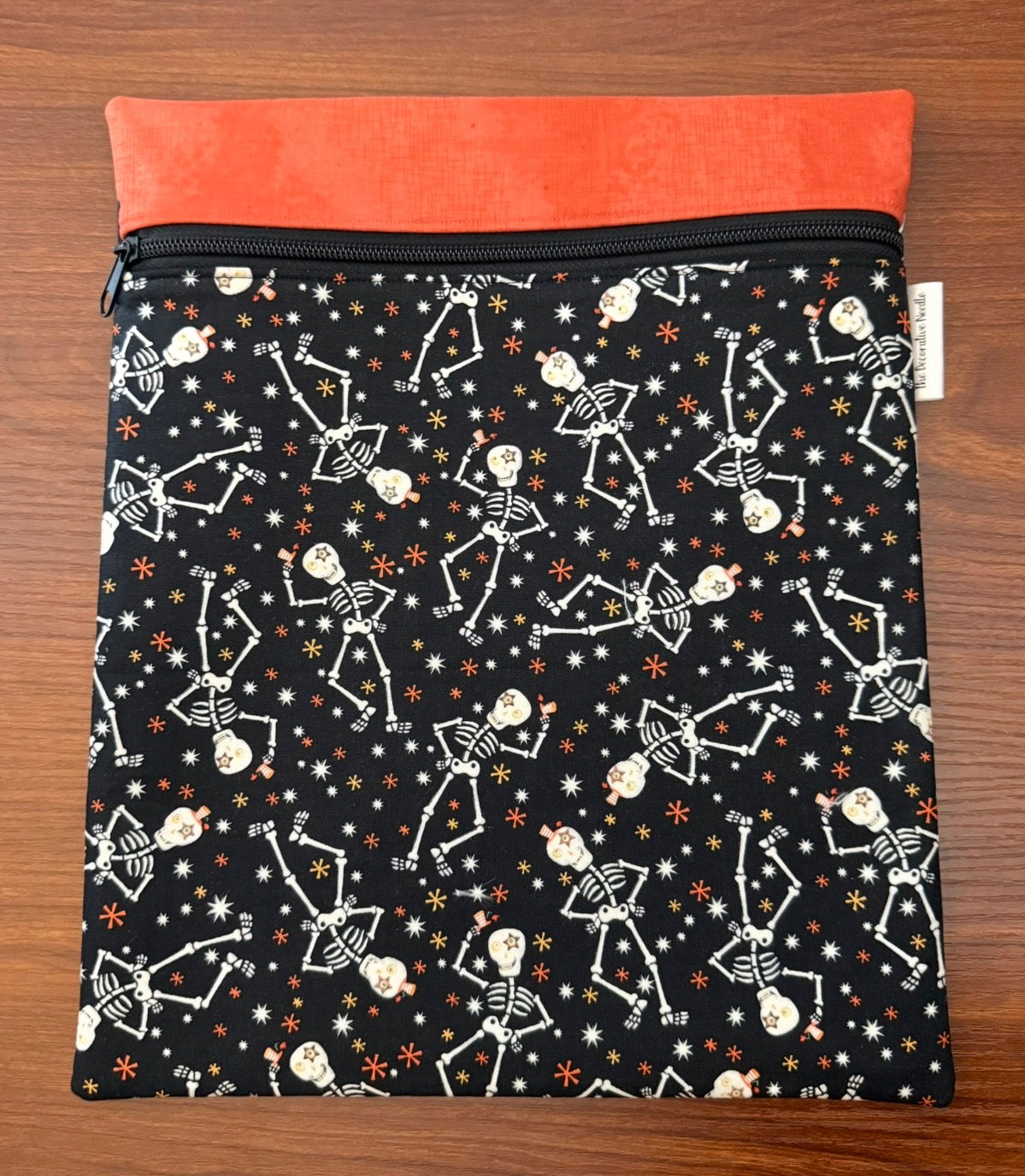 Glow-in-the-dark Skeletons Large project bag for cross stitch & embroidery