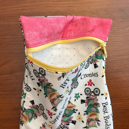Life is Better with Friends Skinny project bag for cross stitch & embroidery