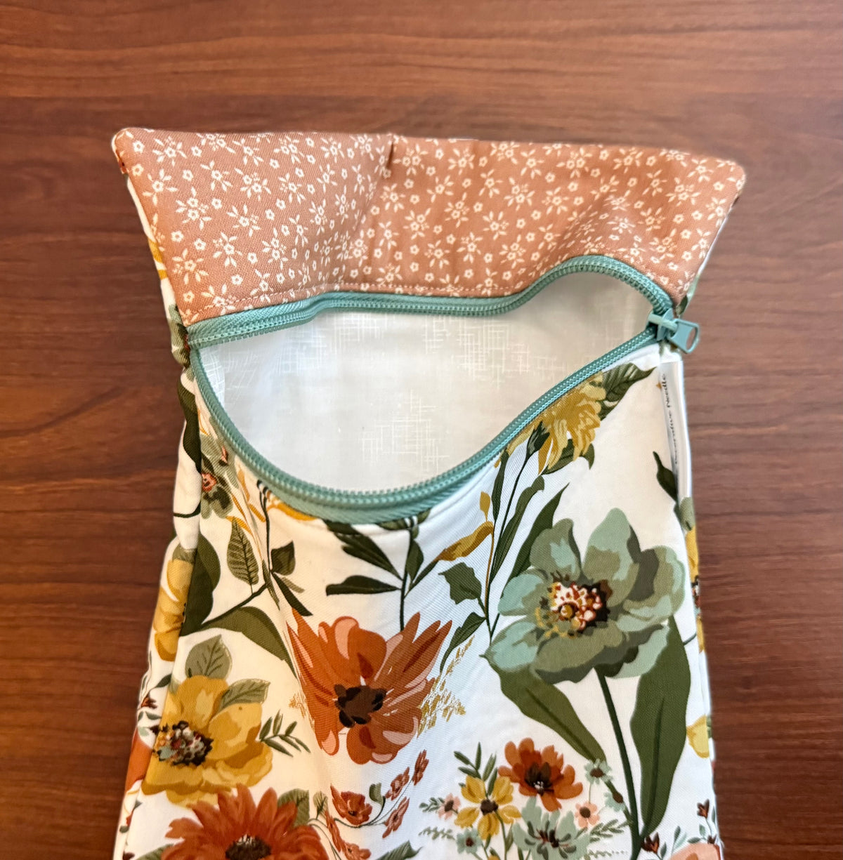 Worth Repeating Skinny floral project bag for cross stitch & embroidery