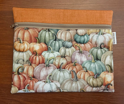 Colorful Pumpkins Regular project bag for cross stitch & embroidery
