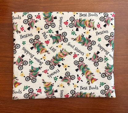 Life is Better with Friends Regular project bag for cross stitch & embroidery