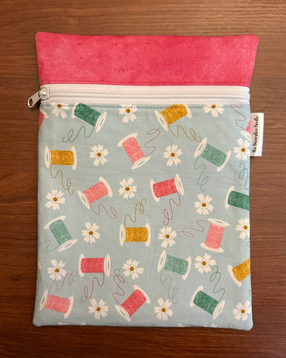 Bloom and Sew Spools Skinny project bag for cross stitch & embroidery