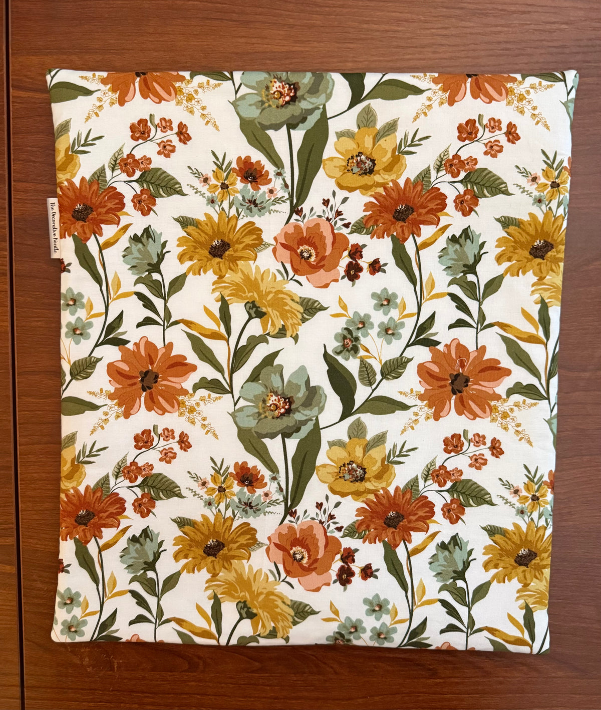 Worth Repeating Tall floral project bag for cross stitch & embroidery