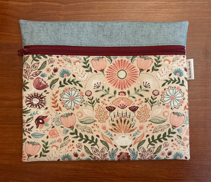 Floralscape Regular project bag for cross stitch & embroidery