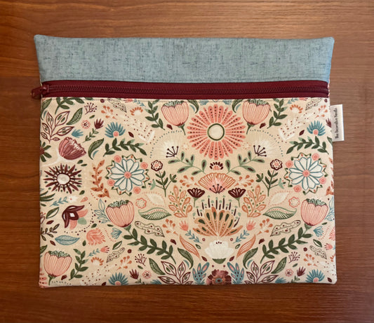Floralscape Regular project bag for cross stitch & embroidery