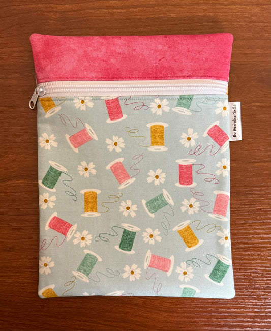 Bloom and Sew Spools Skinny project bag for cross stitch and embroidery