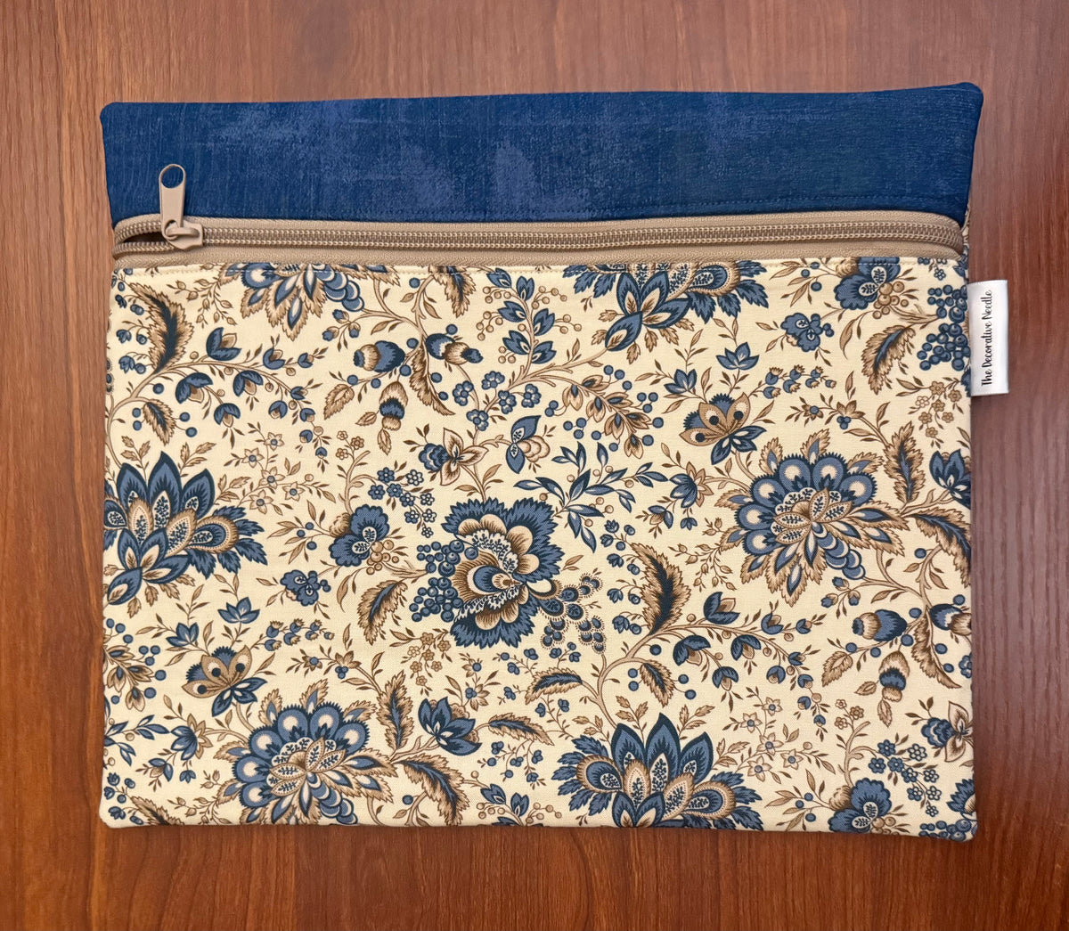American Icons Blue & Beige Regular project bag for cross stitch & embroidery