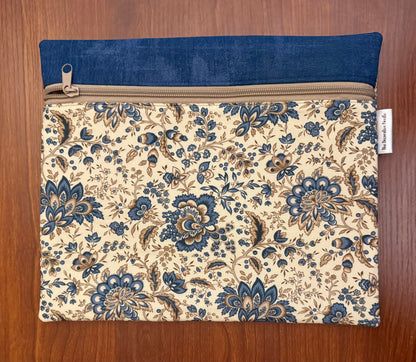 American Icons Blue & Beige Regular project bag for cross stitch & embroidery