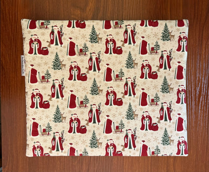 Christmas Time Santa Regular project bag for cross stitch & embroidery