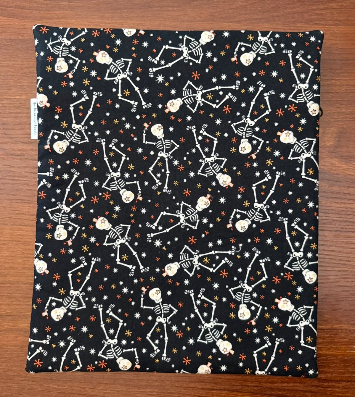 Glow-in-the-dark Skeletons Large project bag for cross stitch & embroidery