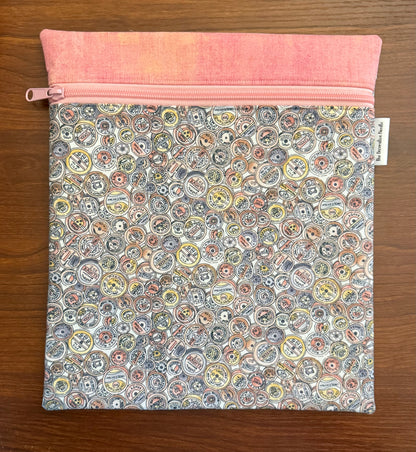 Vintage Spools Large project bag for cross stitch & embroidery