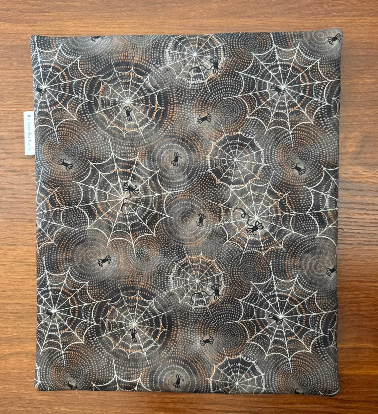 Spider Webs & Swirls Large project bag for cross stitch & embroidery