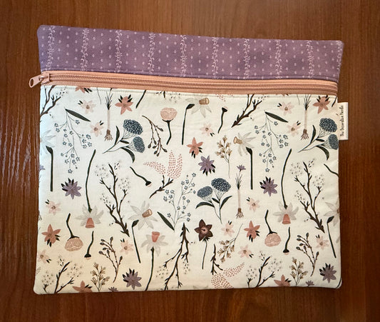 Scattered Floral Regular project bag for cross stitch & embroidery